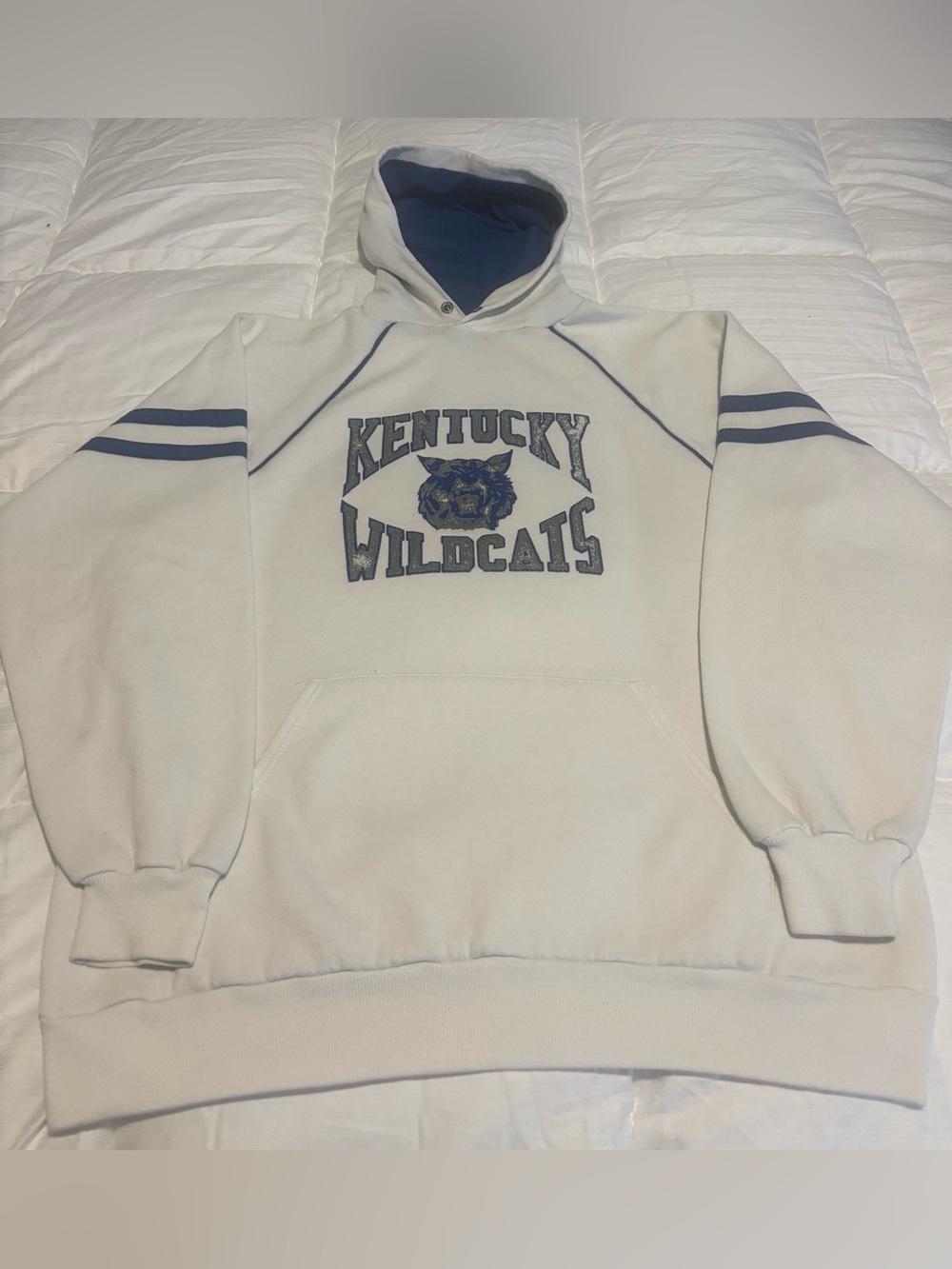 Vintage 80s University of Kentucky Wildcats Hoodie Size XL Jerzees by Russell